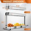imageROVSUN 24 Inch Food Heat Lamp Overhead Commercial Food Warmer Light Electric Stainless Steel Catering Heat Lamps Grade for Restaurant Buffet Catering Kitchen 750W24 Inch