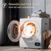 imageROVSUN 26 CuFt Portable Clothes Dryer 1400W Fast Drying Front Load Tumble Laundry Dryer with Stainless Steel Tub ampamp LCD Control Panel SixMode for Apartment Home Dorm15 CuFt