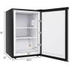 imageROVSUN 30 CuFt Compact Upright Freezer with Reversible Stainless Steel Single Door 2 Shelves Countertop Freezer with 7 Grade Adjustable Thermostat for Home Office Dorm Apartment