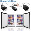imageROVSUN 30 CuFt Compact Upright Freezer with Reversible Stainless Steel Single Door 2 Shelves Countertop Freezer with 7 Grade Adjustable Thermostat for Home Office Dorm Apartment