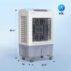 imageROVSUN 343Gal130L Commercial Swamp Cooler 9000CFM Powerful Evaporative Air Cooler 500W Strong Motor 3 Speeds 4 Ice Packs 3IN1 Humidifying Cooling Fan for Shop Factory Garage105Gal
