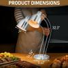 imageROVSUN Food Heat Lamp 2Head Food Warming Light 500W Portable Electric Heating Lamp Stainless Steel Commercial Food Warmer for Restaurant Kitchen CafeteriaSilverSilver