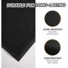 imageROVSUN Front Door Mat Indoor Outdoor Entrance Waterproof Heavy Duty Doormat Stain and Fade Resistant Low Profile Easy Clean Welcome Floor Mats for Commercial Entry Patio Porch 71quot35quot BlackBlack