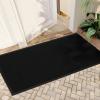 imageROVSUN Front Door Mat Indoor Outdoor Entrance Waterproof Heavy Duty Doormat Stain and Fade Resistant Low Profile Easy Clean Welcome Floor Mats for Commercial Entry Patio Porch 71quot35quot BlackBlack