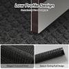 imageROVSUN Front Door Mat NonSlip Backing Entry Mat Low Profile Doormat Stain and Fade Resistant Absorbent Muddy Dirt Resist Welcome Floor Mats for Indoor Outdoor Entrance Porch 354236 inch GreySquare