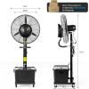 imageROVSUN Max 8800CFM Misting Fan 30Inch High Velocity Industrial Mister with 42L11Gal Water Tank 3 Speed Settings ampamp Ajustable Mist Value 60 Oscillation For Outdoor Cooling Patio Barn Greenhouse30