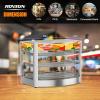 imageROVSUN 3Tier Food Warmer Pizza Warmer Countertop Commerical Food Warmer Display with LED Lighting Removable Shelves Glass Door Pretzel Warmer for Buffet Restaurant Cafe 110V 800W3 Tier26 x 18 x 20