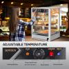 imageROVSUN 3Tier Food Warmer Pizza Warmer Countertop Commerical Food Warmer Display with LED Lighting Removable Shelves Glass Door Pretzel Warmer for Buffet Restaurant Cafe 110V 800W3 Tier138 x 165 x 205