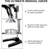 imageROVSUN Professional Citrus Juicer Lemon Squeezer Commercial Manual Fruit Press Juicer for Lemon Pomegranate Orange Juice Heavy Duty Hand Press Orange Juicer Press and Lime Squeezer Stand Black