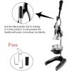 imageROVSUN Professional Citrus Juicer Lemon Squeezer Commercial Manual Fruit Press Juicer for Lemon Pomegranate Orange Juice Heavy Duty Hand Press Orange Juicer Press and Lime Squeezer Stand Black