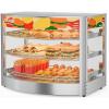 imageROVSUN 3Tier Food Warmer Pizza Warmer Countertop Commerical Food Warmer Display with LED Lighting Removable Shelves Glass Door Pretzel Warmer for Buffet Restaurant Cafe 110V 800W3 Tier26 x 18 x 20