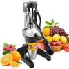 imageROVSUN Professional Citrus Juicer Lemon Squeezer Commercial Manual Fruit Press Juicer for Lemon Pomegranate Orange Juice Heavy Duty Hand Press Orange Juicer Press and Lime Squeezer Stand Black