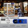 imageROVSUN 4Tier Commercial Food Warmer Pizza Warmer Countertop Food Warmer Display with LED Lighting Removable Shelves Glass Door Pretzel Warmer for Buffet Restaurant Cafe 110V 800W4 Tier18 x 18 x 29