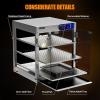 imageROVSUN 4Tier Commercial Food Warmer Pizza Warmer Countertop Food Warmer Display with LED Lighting Removable Shelves Glass Door Pretzel Warmer for Buffet Restaurant Cafe 110V 800W3 Tier20 x 20 x 24
