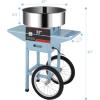 imageROVSUN 21 Inch Cotton Candy Machine Cart Electric Cotton Candy Maker Candy Floss Machine wCover Stainless Steel Bowl Sugar Scoop and Large Storage Drawer for Commercial Home Party Carnival BlueBluewithout Cover