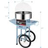 imageROVSUN 21 Inch Cotton Candy Machine Cart Electric Cotton Candy Maker Candy Floss Machine wCover Stainless Steel Bowl Sugar Scoop and Large Storage Drawer for Commercial Home Party Carnival BlueBluewith Cover