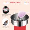 imageROVSUN 21 Inch Cotton Candy Machine Cart Electric Cotton Candy Maker Candy Floss Machine wCover Stainless Steel Bowl Sugar Scoop and Large Storage Drawer for Commercial Home Party Carnival BlueRedwithout Cover