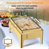 imageROVSUN 9QT Gold Chafing Dishes for Buffet 2 Pack Roll Top Chafing Dish Buffet Set Rectangular Chafers and Buffet Warmers Sets with Glass Lid ampamp Serving Tong for Parties Weddings Catering Events Lids3