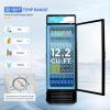 imageROVSUN 125 CuFt Commercial Refrigerator Display Refrigerator ETL NSF Certified Commercial Beverage Cooler Glass Door Merchandiser Drink Fridge wAdjustable Shelves LED Light for Bar Restaurant125 CuFt