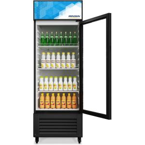 imageROVSUN 125 CuFt Commercial Refrigerator Display Refrigerator ETL NSF Certified Commercial Beverage Cooler Glass Door Merchandiser Drink Fridge wAdjustable Shelves LED Light for Bar Restaurant10 CuFt