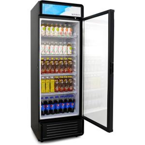 imageROVSUN 125 CuFt Commercial Refrigerator Display Refrigerator ETL NSF Certified Commercial Beverage Cooler Glass Door Merchandiser Drink Fridge wAdjustable Shelves LED Light for Bar Restaurant125 CuFt
