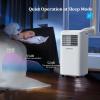imageROVSUN WiFi Enabled Smart 10000 BTU Portable Air Conditioner with Heat 4in1 Cooler Heater Dehumidifier ampamp Fan Room Mobile AC Unit with Remote ampamp APP Control Rolling Wheels ampamp Installation Kit10000BTU ACWIFI