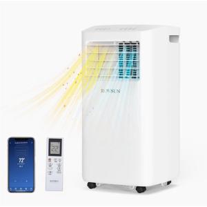 imageROVSUN WiFi Enabled Smart 10000 BTU Portable Air Conditioner with Heat 4in1 Cooler Heater Dehumidifier ampamp Fan Room Mobile AC Unit with Remote ampamp APP Control Rolling Wheels ampamp Installation Kit10000BTU AC  HeaterWIFI