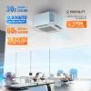 imageROVSUN 12000 BTU Smart WIFI Ceiling Cassette Mini Split ACHeating System with Inverter ampamp APP Control 24 SEER2 Ductless Air Conditioner with PreCharged Condenser Heat Pump ampamp Installation Kit 230V12000BTU  230V  24SEER2  WiFi