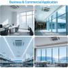 imageROVSUN 12000 BTU Smart WIFI Ceiling Cassette Mini Split ACHeating System with Inverter ampamp APP Control 24 SEER2 Ductless Air Conditioner with PreCharged Condenser Heat Pump ampamp Installation Kit 230V12000BTU  230V  24SEER2  WiFi