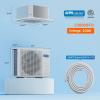 imageROVSUN 12000 BTU Smart WIFI Ceiling Cassette Mini Split ACHeating System with Inverter ampamp APP Control 24 SEER2 Ductless Air Conditioner with PreCharged Condenser Heat Pump ampamp Installation Kit 230V23000BTU  230V  23SEER2  WiFi
