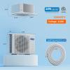 imageROVSUN 12000 BTU Smart WIFI Ceiling Cassette Mini Split ACHeating System with Inverter ampamp APP Control 24 SEER2 Ductless Air Conditioner with PreCharged Condenser Heat Pump ampamp Installation Kit 230V12000BTU  230V  24SEER2  WiFi