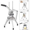 imageROVSUN Upgraded Commercial Grade French Fry Cutter with Rudder Stock Lever Vertical Fruit Vegetable Potato Slicer Including Suction Feet12Inch38Inch14Inch Blades and Pusher BlocksCutter  4 Blades