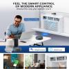 imageROVSUN 18000 BTU Window Air Conditioner with Heat Window AC Unit ampamp Heater Combo with APP ampamp Voice Smart Control Timer Function ampamp Easy Installation Kit Work with AlexaGoogle Assistant 208230V12000BTUAC  Heater230V