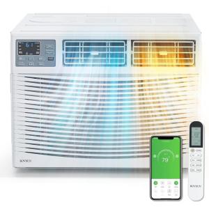 imageROVSUN 18000 BTU Window Air Conditioner with Heat Window AC Unit ampamp Heater Combo with APP ampamp Voice Smart Control Timer Function ampamp Easy Installation Kit Work with AlexaGoogle Assistant 208230V18000BTUAC  Heater230V