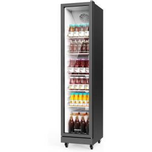 imageROVSUN 6 CuFt Commercial Beverage Refrigerator ETL NSF Merchandiser Refrigerator Display Refrigerator Beverage Cooler Glass Door Fridge wAdjustable Shelves LED Light for Bar Restaurant Cafe8 CuFt