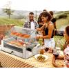 imageROVSUN Hot Dog Roller 18 Hot Dog 7 Rollers ETL Certified Sausage Grill Cooker Machine wDual Temp Control Cover LED Lighting Removable Shelf ampamp Drip Tray for Party Home Commercial 1050W7 Roller