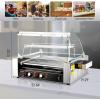 imageROVSUN Hot Dog Roller 18 Hot Dog 7 Rollers ETL Certified Sausage Grill Cooker Machine wDual Temp Control Cover LED Lighting Removable Shelf ampamp Drip Tray for Party Home Commercial 1050W11 Roller
