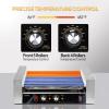 imageROVSUN Hot Dog Roller 18 Hot Dog 7 Rollers ETL Certified Sausage Grill Cooker Machine wDual Temp Control Cover LED Lighting Removable Shelf ampamp Drip Tray for Party Home Commercial 1050W9 Roller