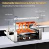 imageROVSUN Hot Dog Roller 18 Hot Dog 7 Rollers ETL Certified Sausage Grill Cooker Machine wDual Temp Control Cover LED Lighting Removable Shelf ampamp Drip Tray for Party Home Commercial 1050W11 Roller