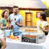 imageROVSUN Hot Dog Roller 18 Hot Dog 7 Rollers ETL Certified Sausage Grill Cooker Machine wDual Temp Control Cover LED Lighting Removable Shelf ampamp Drip Tray for Party Home Commercial 1050W9 Roller