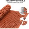 imageROVSUN Rubber Floor Mat with Holes AntiFatigueNonSlip Drainage Mat for Industrial Kitchen Restaurant Bar Bathroom Utility Garage Pool Entry Door Mat Indoor 36 x 60 Red 2Pcs36x 60 Red 1Pcs