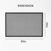 imageROVSUN Rubber Floor Mat with Holes AntiFatigueNonSlip Drainage Mat for Industrial Kitchen Restaurant Bar Bathroom Utility Garage Pool Entry Door Mat Indoor 36 x 60 Red 2Pcs36x 60 Black 2Pcs