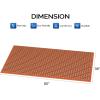 imageROVSUN Rubber Floor Mat with Holes AntiFatigueNonSlip Drainage Mat for Industrial Kitchen Restaurant Bar Bathroom Utility Garage Pool Entry Door Mat Indoor 36 x 60 Red 2Pcs36x 60 Red 2Pcs