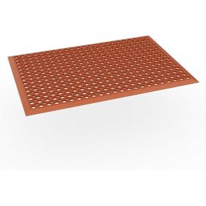 imageROVSUN Rubber Floor Mat with Holes AntiFatigueNonSlip Drainage Mat for Industrial Kitchen Restaurant Bar Bathroom Utility Garage Pool Entry Door Mat Indoor 36 x 60 Red 2Pcs24x 36 Red 1Pcs