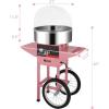 imageROVSUN 21 Inch Cotton Candy Machine Cart Electric Cotton Candy Maker Candy Floss Machine wCover Stainless Steel Bowl Sugar Scoop and Large Storage Drawer for Commercial Home Party Carnival PinkPinkwith Cover