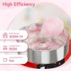 imageROVSUN 21 Inch Cotton Candy Machine Cart Electric Cotton Candy Maker Candy Floss Machine wCover Stainless Steel Bowl Sugar Scoop and Large Storage Drawer for Commercial Home Party Carnival PinkRedwithout Cover