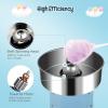 imageROVSUN 21 Inch Cotton Candy MachineElectric Commercial Cotton Candy Maker Machine Candy Floss Maker Machine wCoverStainless Steel BowlSugar Scoop and Large Storage Drawer for Party CarnivalBlue