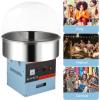 imageROVSUN 21 Inch Cotton Candy MachineElectric Commercial Cotton Candy Maker Machine Candy Floss Maker Machine wCoverStainless Steel BowlSugar Scoop and Large Storage Drawer for Party CarnivalBlue