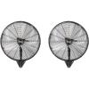 imageROVSUN 24 Wall Mounted Fan High Velocity Industrial Wall Fan Max 6170 CFM Wide Angle Oscillating Commercial Ventilation Use Suit for Garage Shop Greenhouse Gym302pack
