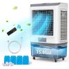 imageROVSUN 2900CFM Portable Air Cooler 158Gal60L Evaporative Swamp Cooler 3IN1 Cooling Fan with Water Connected Remote Control 3 Speeds 12H Timer amp 4 Ice Box Humidifying Oscillating Fan158Gal60L